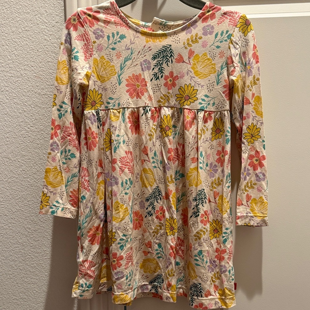 Magnetic Me Floral Kids Dress - Yellow, Pink, Purple